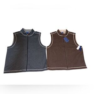 Wilkens Bros. Heritage collection Sleeveless Vest - Gray and Brown XXl new